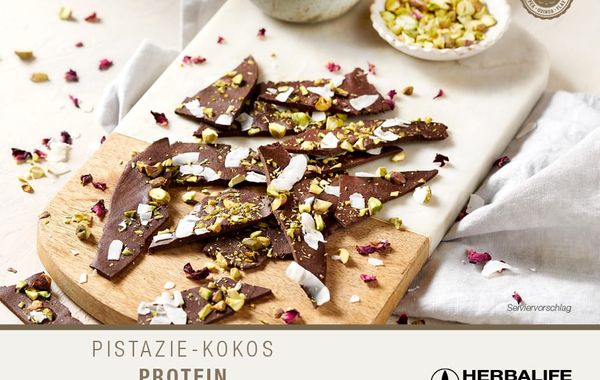 Pistazie-Kokos Protein Bruchschokolade