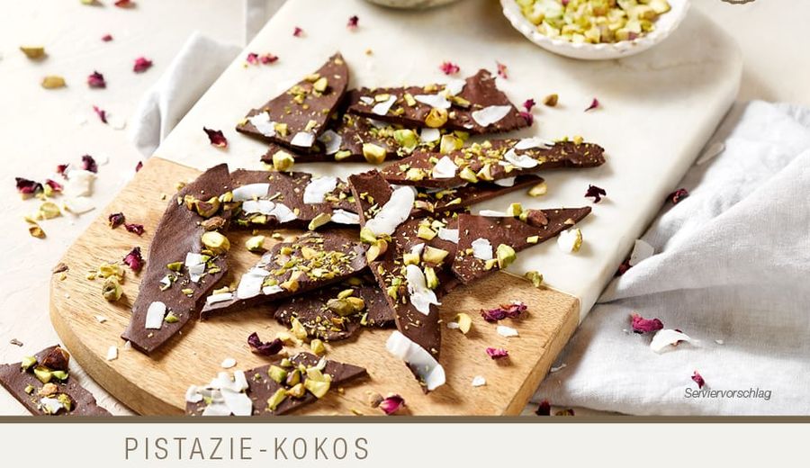 Pistazie-Kokos Protein Bruchschokolade