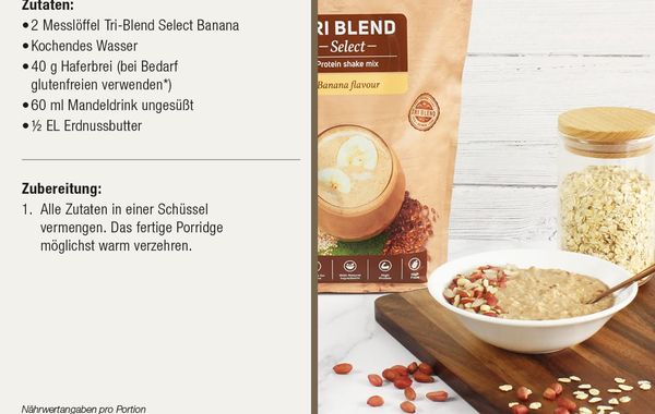 Erdnuss-Protein Porridge