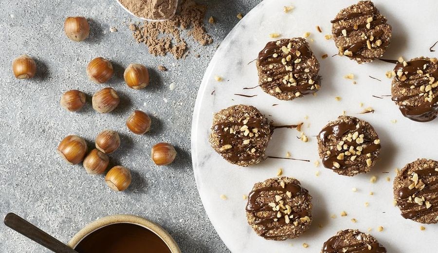 Schoko-Haselnuss-Protein-Konfekt