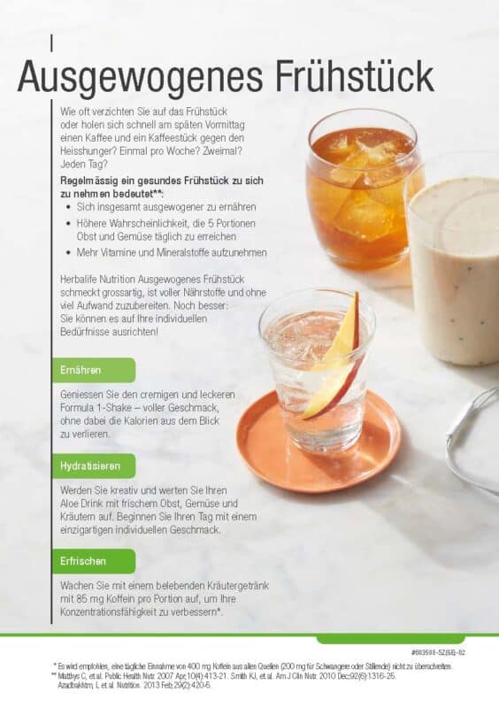 Frühstück Herbalife